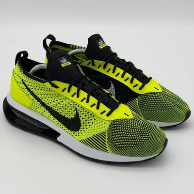 Nike Air Max Flyknit Racer Mens Sz 10 Volt Black Running Shoes FD4610 700 No Box - Image 1 of 4