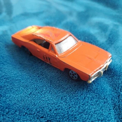 复古 ERTL 1981 年 General Lee Car Dukes Of Hazzard 复制品 橙色 道奇充电器 — 第 1/4 张图片