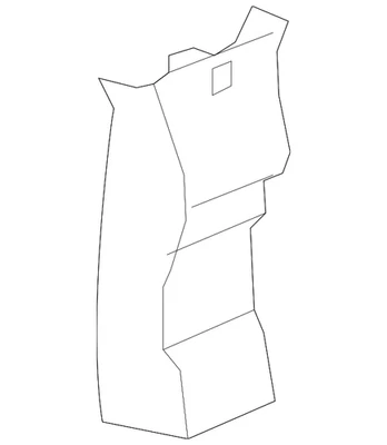 Genuine GM Upper Center Pillar Trim 25858002 - Image 1 of 2