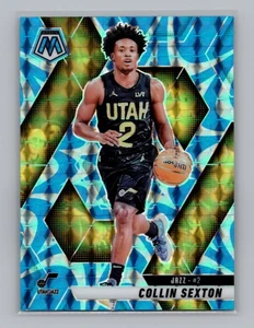 2024-25 Mosaic NBA #166 Collin Sexton Reactive Blue Utah Jazz - Picture 1 of 2