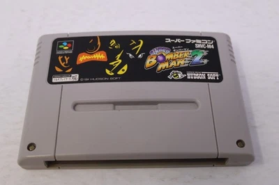 Super Bomber Man 2 SNES Super Famicom Japan Region Lock Cartridge - Image 1 of 2
