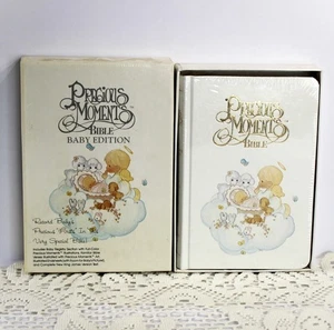 Vtg PRECIOUS MOMENTS Bible Baby Edition NKJV Nelson 202PM ~ Sealed, New! - Picture 1 of 6