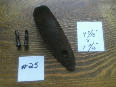Colt Lightning Medium Frame Buttplate Good Shape Original W/ Screws - Image 1 of 4