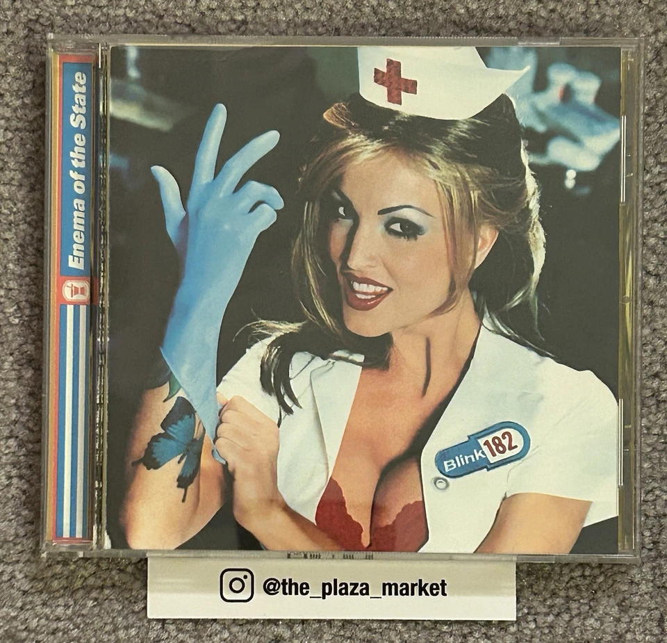 Blink 182 - Enema of the State CD Rare 1st Pressing Red Cross / Capital B Cover Foto 1 de 4