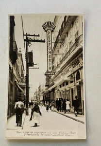 Messico foto reale cartolina RPPC Calle de Morales San Luis Potosi Profumeria 1950 - Foto 1 di 4