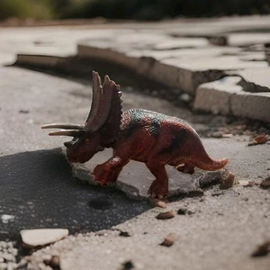 Triceratops Dinosaur Toy Shleiech Broken Tail Tip - Picture 1 of 4