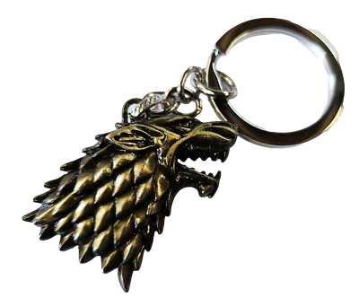 Game of Thrones Winter is Coming House Stark Eagle Logo Enamel Keyring Gift Idea - Immagine 1 di 4