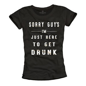 T-Shirt Damen Lustig Spruch Junggesellinnen abschied Alkohol Bier Party Grillen