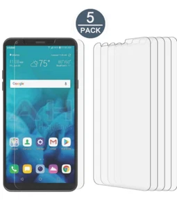 5-Pack For LG Stylo 5 / 5Plus Premium Clear Tempered Glass Screen Protector - Picture 1 of 4