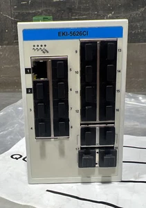Adventech EKI-5626CI 16 port Industrial  Ethernet Switch Nos Surplus - Picture 1 of 6