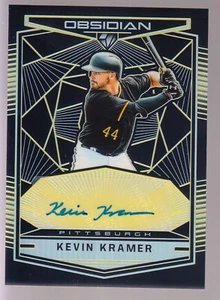 2019 Panini Obsidian Autograph Yellow Electric Etch Prizm Kevin Kramer RC 5/10 - Picture 1 of 2