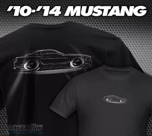 T-Shirt '10-'14 Mustang Art GT Ford 2010 2011 2012 2013 2014 5.0 302 - Picture 1 of 20