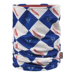 MTUS25401 TRIUMPH HARLEQUINN NECK TUBE BLUE WHITE - Bild 1 von 2