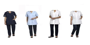 Healthcare Nursing Beauty Tunics woman girls ladies tops uniform shirts - T66 - Picture 1 of 31