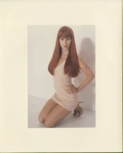 Impresionante Pin Up Cher Popstar Diva Leggy Glamour Vintage 8x10 Color Foto - Imagen 1 de 1