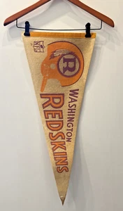 VINTAGE! NFL 1967 Washington Redskins Felt Pennant Single Bar Helmet 29" - Picture 1 of 6