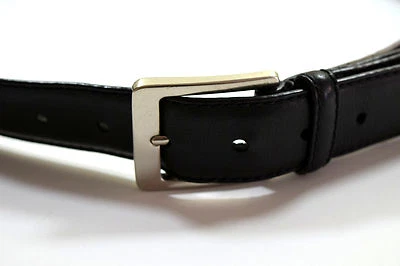 TOMMY HILFIGER Cinturón Mujer Cuero Negro Hecho a Mano 44  Foto 1 de 4