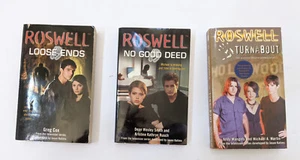 Roswell 3 Book Lot Turnabout No Good Deed Loose Ends Martin & Mangels Tv show - Picture 1 of 6
