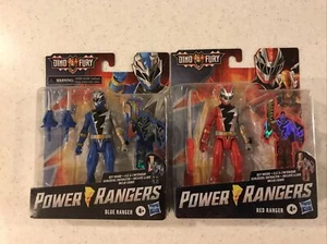 Power Rangers Dino Fury - Juego de figuras de acción de 6 pulgadas Red & Blue Rangers - NUEVO - Imagen 1 de 3