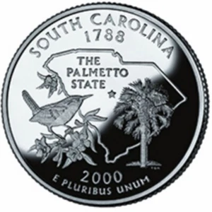 2000-P SOUTH CAROLINA STATE QUARTER 1-COIN BRILLIANT UNCIRCULATED FREE SHIPPING - Picture 1 of 1
