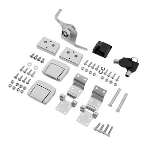 Trunk Latches Hinges Lock Kit Fit For Harley Touring Street Glide 88-13 US - Picture 1 of 4