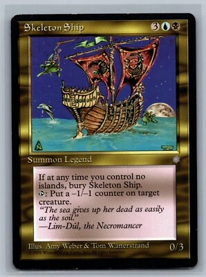 Magic The Gathering Ice Age Skeleton Ship MTG TCG CCG - Image 1 of 2
