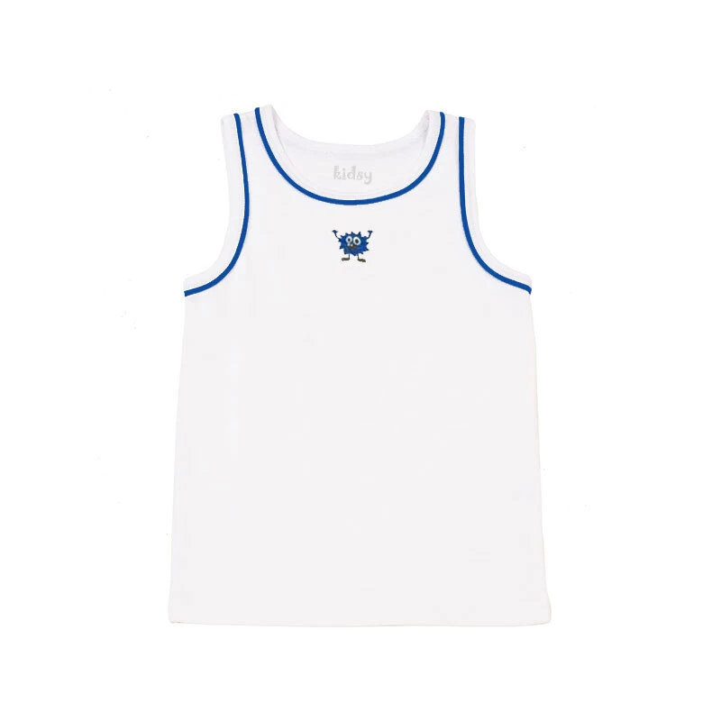 Camiseta sin mangas de algodón peruano estampada gráfica Bulldog, Tigre, Monstruo Cool para niños... Foto 1 de 1