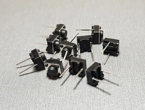 10Pcs 6x6x4.3mm 2 Pin Momentary PCB Mount Tactile Switch - Picture 1 of 1