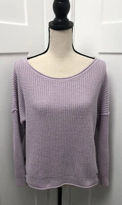 Hollister Damen Weithals Pullover Dolmanärmel Strickpullover Lavendar Medium - Bild 1 von 12