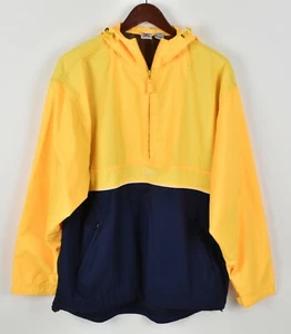Chaqueta Pullover Para Hombre Grande TYR Amarillo Azul 1/4 Cremallera con Capucha - Imagen 1 de 2