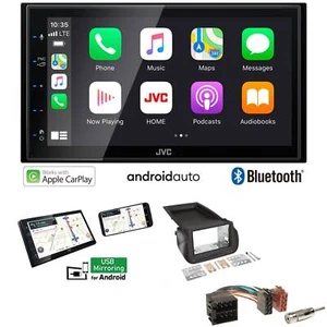 JVC 2-DIN Autoradio Apple CarPlay Android Auto für Fiat Fiorino ab 2008 schwarz - Bild 1 von 8