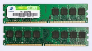 Corsair Value Select 2 GB (2x1GB) VS1GB667D2 240pin DDR2-667 PC2-5300 - Bild 1 von 1