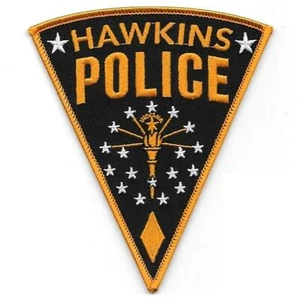 Stranger Things Hawkins Police Iron On Patch Hopper Cosplay/Fancy Dress Badge - Picture 1 of 2