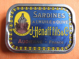 Boite de Sardines J. HENAFF Audierne Pleine