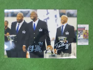 CHARLES HALEY & DREW PEARSON DALLAS COWBOYS SIGNED 12x18 PHOTO JSA COA - Picture 1 of 5