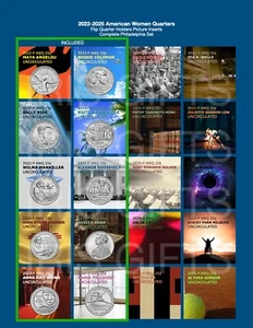 2022 / 2023-PD American Women Quarters 25c / 20-Coin Collection / Uncirculated! - Picture 1 of 4