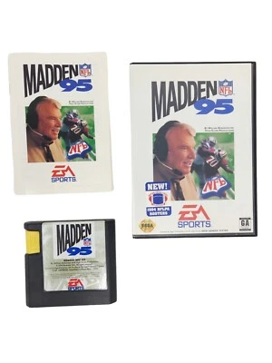 Madden NFL 95 Sega Genesis NFL EA Sports 1994 - Image 1 of 4