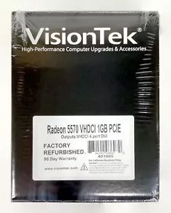 VisionTek 401005 Radeon 5570 VHDCI 1GB PCIE VGA Video Graphics Card - Picture 1 of 5
