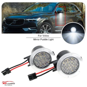 Luz de charco de espejo retrovisor lateral LED blanca 2 piezas para Volvo XC60 2009-2017 - Imagen 1 de 11