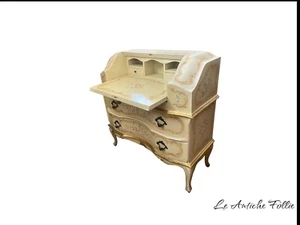 Elegante Mobile Scrittoio con Decori in Stile Veneziano - Picture 1 of 9