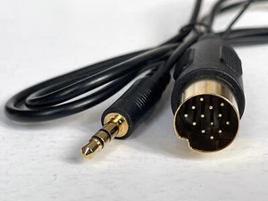 Kenwood car audio stereo AUX In Cable to 3.5mm Jack Lead Wiring Harness KDC KRC - Picture 1 of 5