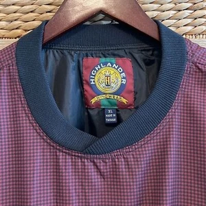 Vintage Highlander Plaid Golf Windwear Pullover, XL - Picture 1 of 6
