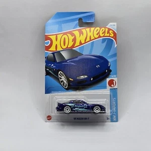 Hot Wheels 95 Mazda RX-7 Blue #170 Mainline 2024 Case P - Picture 1 of 2
