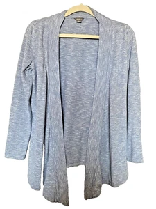 Eddie Bauer Strickjacke Pullover Damen klein blau langarm vorne offen - Bild 1 von 7