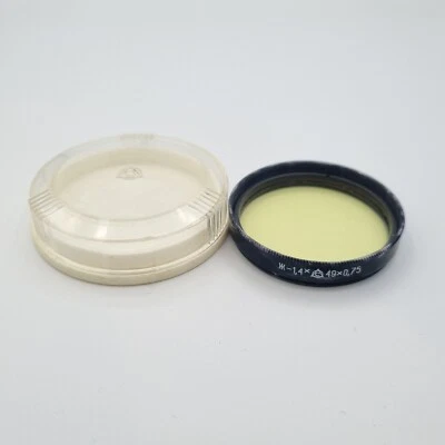 LZOS 49x0.75 -1.4x yellow threaded filter vintage genuine #188 - Image 1 of 3