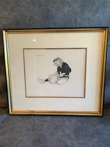 Don Perceva pen and Ink on paper with professional frame. from 1950’s - Picture 1 of 6