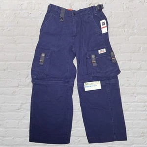 Gap Kids Baggy Cargo Convertible Pants Size Boys 6 Navy Adjustable Waist NWT - Picture 1 of 15