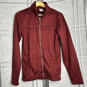 Chaqueta polar Columbia manga larga para hombre talla XS, cremallera completa bolsillos logotipo - Imagen 1 de 7