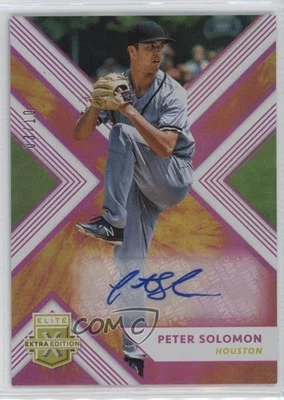 2018 Panini Elite Extra Edition Auto Tie-Dye /10 Peter Solomon #157 Auto - Image 1 of 2