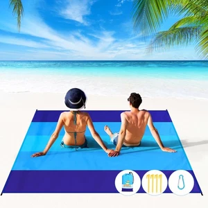 Stranddecke 78''×81'' 4-7 Erwachsene Übergröße Leicht Wasserdicht Sanddicht... - Bild 1 von 7